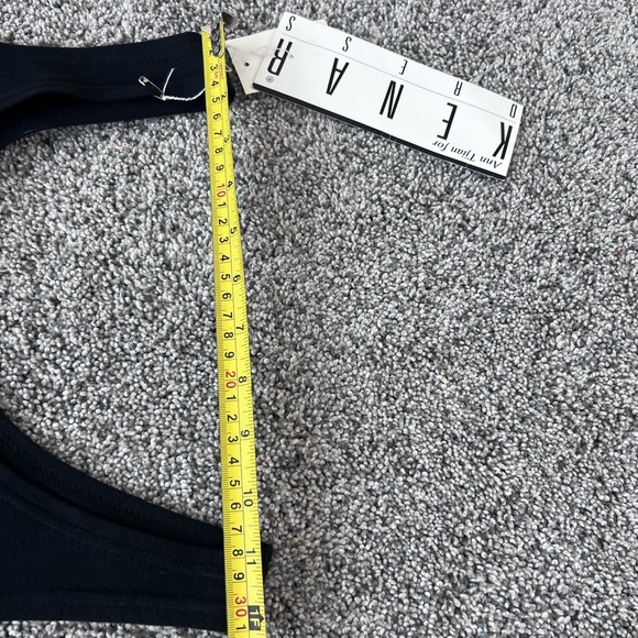 NWT! Ann Tjian For Kennar Black Knit Cotton Sleeveless Tank Short Dress Size M - Picture 5 of 7